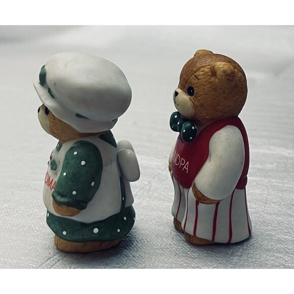 Enesco 1984 Lucy & Me Grandma & Grandpa Teddy Bears Christmas Edition VTG - Picture 4 of 9